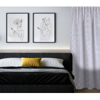 Zasłona z taśmą zaciemni CLOVER CHIC 140x270 szary